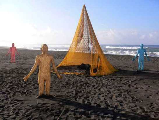 Vagina Brokat tells the story of Shinta’s sacrifice in the Ramayana epic - Courtesy of the artist dirgantoro2